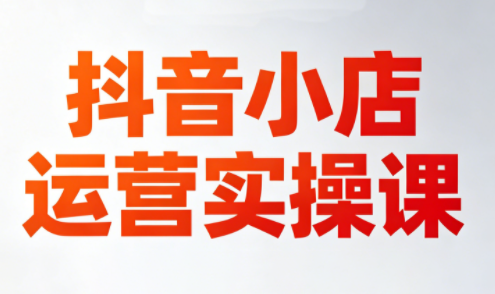 李老师·抖音小店运营实操课(更新2026)-轻创终点站