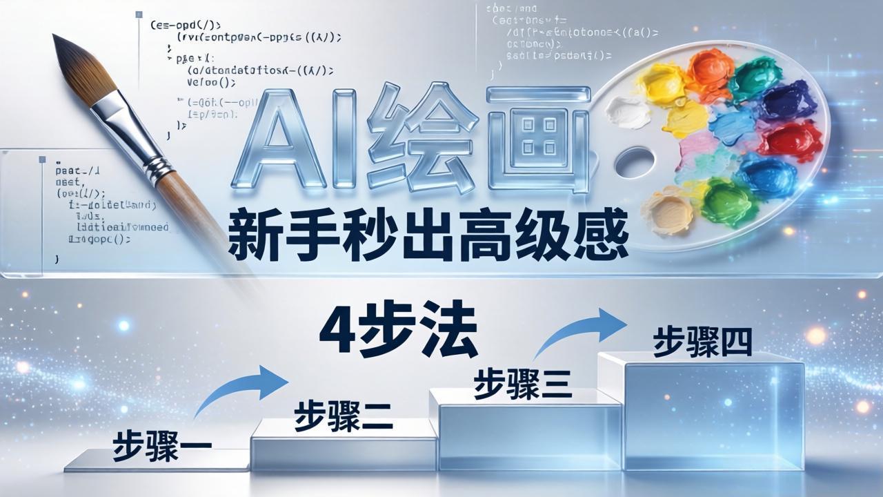 AI绘画入门别再硬磕了！即梦4步法：万能提示词公式+BRTR框架，新手秒出高级感-轻创终点站