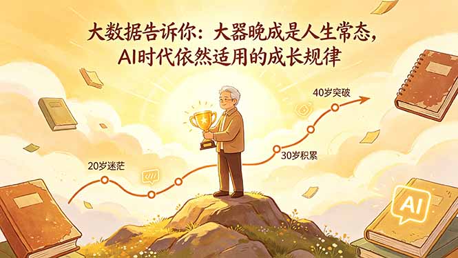 付费文章：大数据告诉你：大器晚成是人生常态，AI 时代依然适用的成长规律-龙祁轻创社区