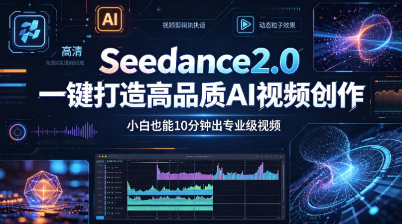 Seedance2.0一键打造高品质AI视频创作，小白也能10分钟出专业级视频-龙祁轻创社区