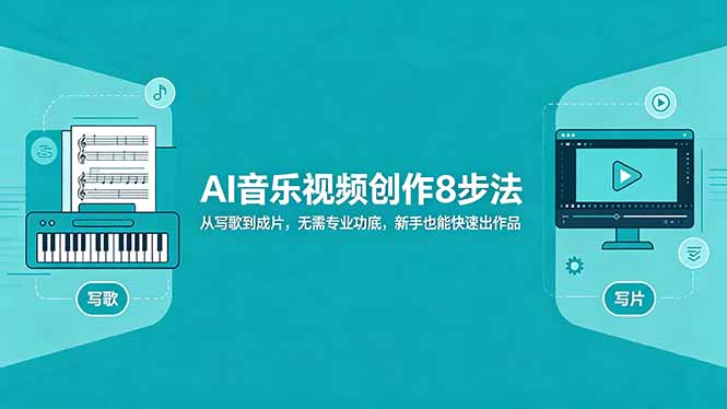 AI音乐视频创作8步法：从写歌到成片，无需专业功底，新手也能快速出作品-龙祁智能体社区