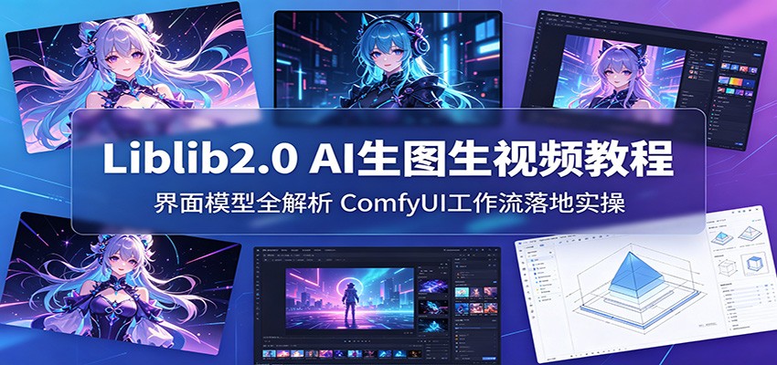 Liblib2.0 AI生图生视频教程：界面模型全解析，ComfyUI工作流落地实操-龙祁轻创社区