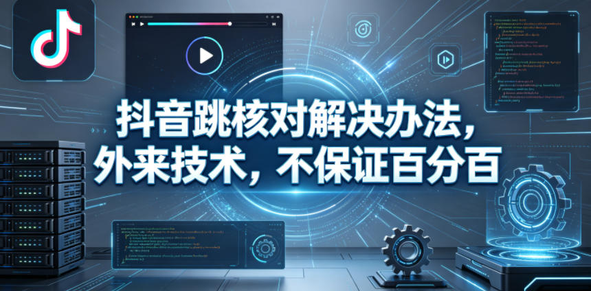 抖音跳核对解决办法，外来技术，不保证百分百-龙祁轻创社区