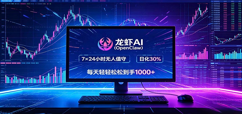 龙虾AI(OpenClaw)全自动挂机，智能操控电脑高效执行任务，每天轻松到手四位数-龙祁轻创社区