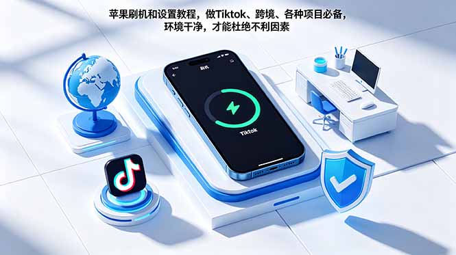 苹果刷机和设置教程，做Tiktok、跨境、各种项目必备，环境干净，才能杜绝不利因素-龙祁轻创社区