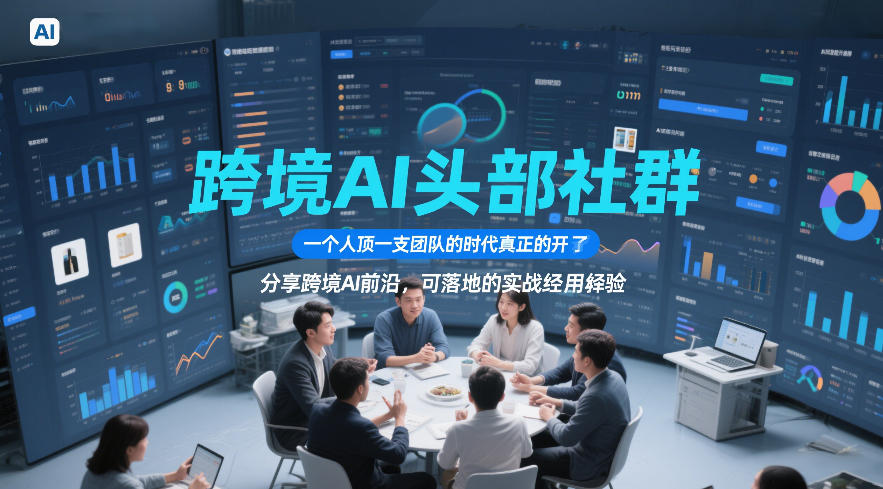 跨境AI头部社群，一个人顶一支团队的时代真正的开始了，分享跨境AI前沿，可落地的实战经验(更新5月23日)-龙祁轻创社区