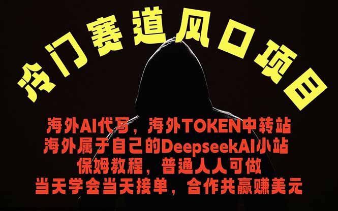 冷门赛道风口项目 海外AI代写！0成本运作完全免费！当天注册当天接单，接单接到手抽筋，无脑...-龙祁轻创社区
