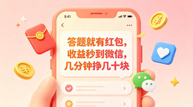 答题就有红包，收益秒到微信，几分钟挣几十块，学生党上班族宝妈都可以玩【揭秘】-龙祁轻创社区