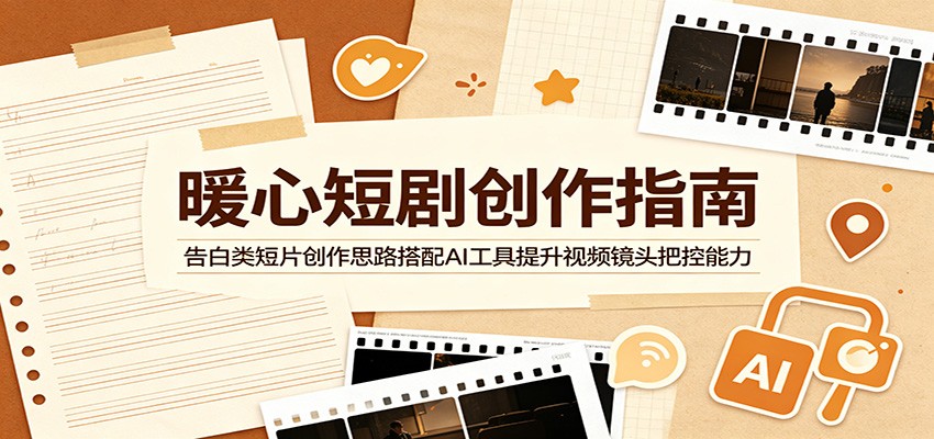 暖心短剧创作指南：告白类短片创作思路搭配AI工具提升视频镜头把控能力-龙祁轻创社区