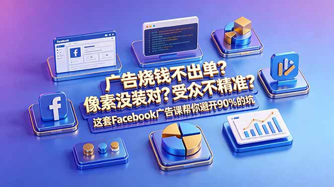 广告烧钱不出单？像素没装对？受众不精准？这套Facebook广告课帮你避开90%的坑-原创双语字幕-龙祁轻创社区