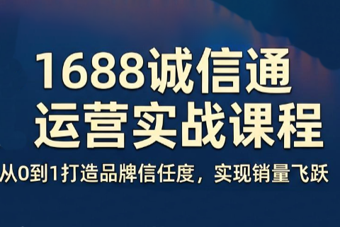看山老师·阿里巴巴1688诚信通运营课程-龙祁轻创社区