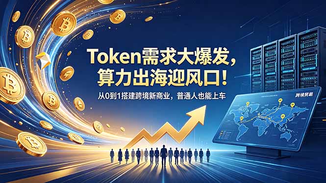 Token需求大爆发，算力出海迎风口！从0到1搭建跨境新商业，普通人也能上车-龙祁轻创社区
