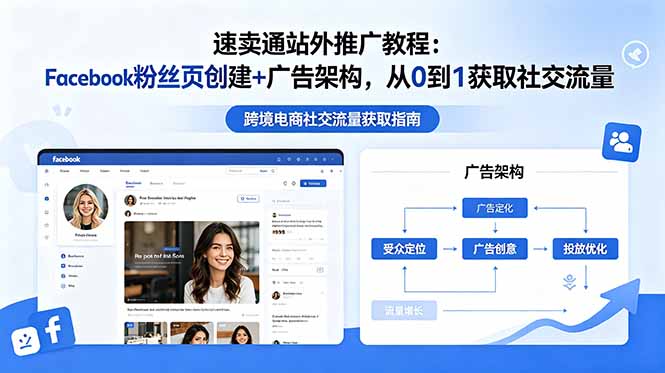 速卖通站外推广教程：Facebook粉丝页创建+广告架构，从0到1获取社交流量-龙祁轻创社区