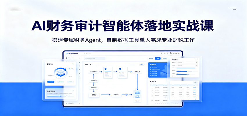 AI财务审计智能体落地实战课：搭建专属财务Agent，自制数据工具单人完成专业财税工作-龙祁轻创社区
