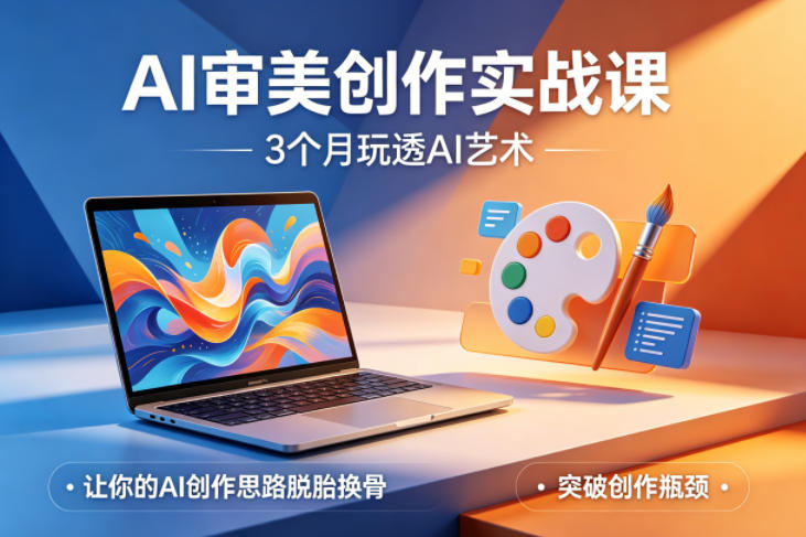 AI审美创作实战课，3个月玩透AI艺术，让你的AI创作思路脱胎换骨，突破创作瓶颈(更新0706)-龙祁轻创社区