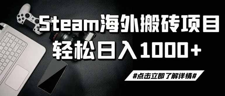steam搬砖，一周只需1-2小时，轻松月入过万，上不封顶-龙祁轻创社区
