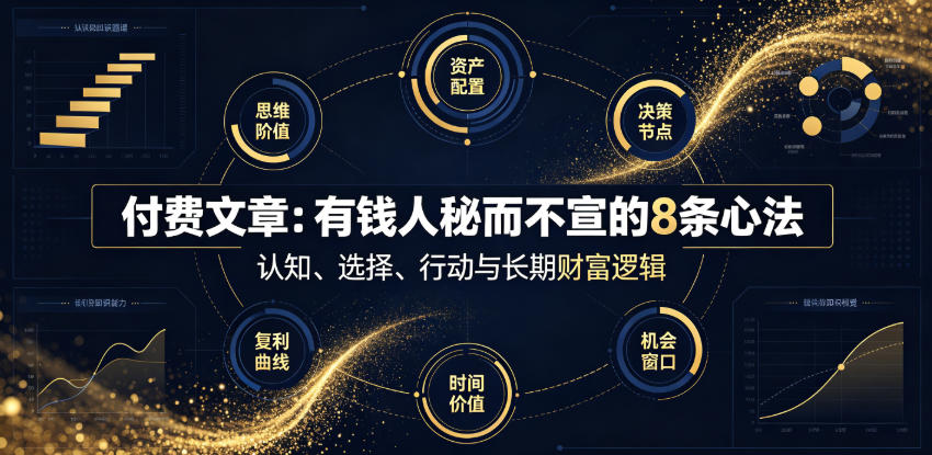 付费文章：有钱人秘而不宣的8条心法-龙祁轻创社区