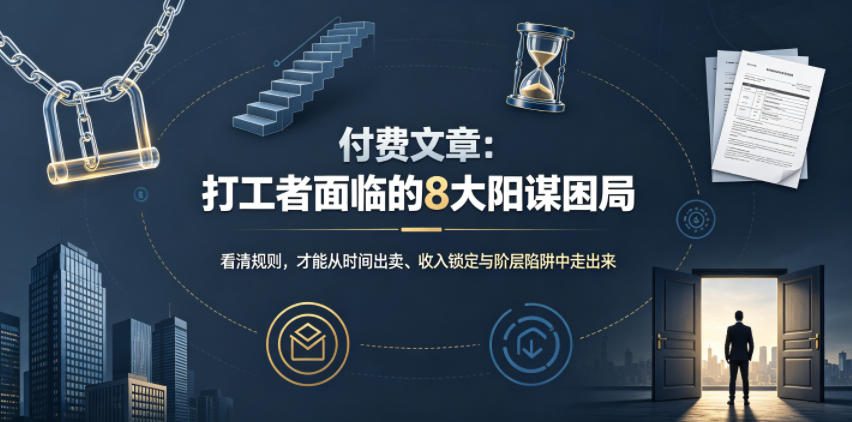 付费文章：打工者面临的8大阳谋困局-龙祁轻创社区