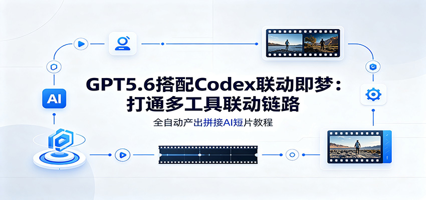 GPT5.6搭配Codex联动即梦：打通多工具联动链路，全自动产出拼接AI短片教程-龙祁轻创社区