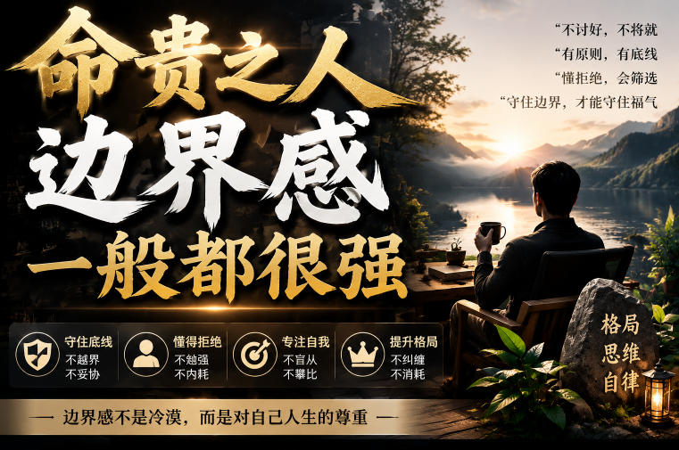 付费文章：命贵之人，边界感一般都很强-龙祁轻创社区
